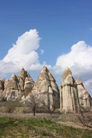 the valley of love in Goreme Cappadocia Turkeyの写真素材