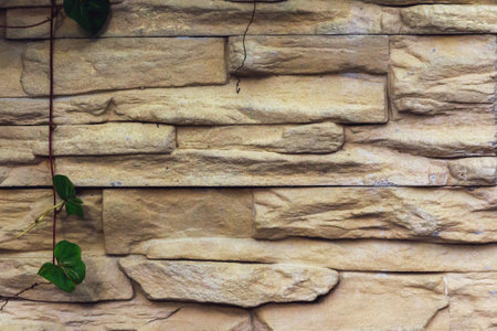 Stone brick wall