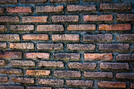 Old brick walls, brown background textureの写真素材