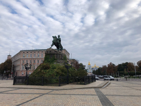 Monument to Peter the Great in St. Petersburg.の写真素材