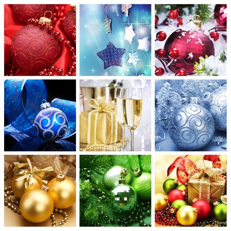 Christmas Collageの写真素材