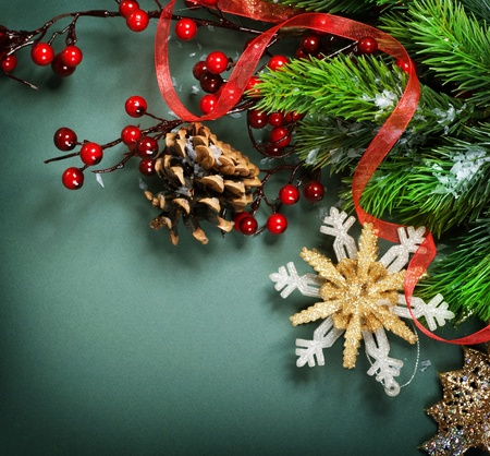Christmas Decoration border designの写真素材