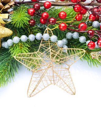 Christmas Decoration border designの写真素材