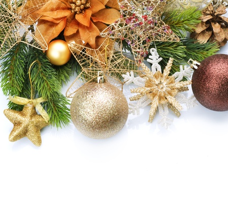 Christmas Decoration border designの写真素材