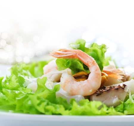 Seafood backgroundの写真素材