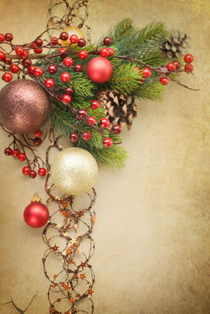 Christmas Vintage decorationの写真素材