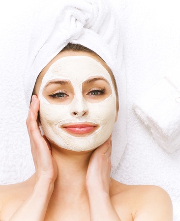 Spa facial mask.dayspa conceptの写真素材
