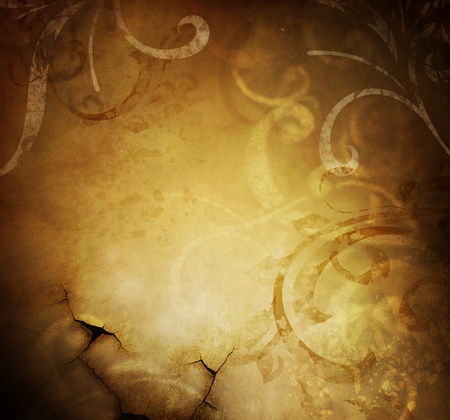 Vintage Floral Background.Old Textureの写真素材