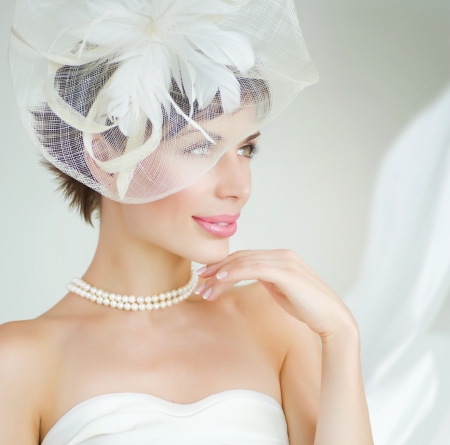 Bride portrait. Wedding dressの写真素材