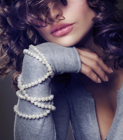 Fashion Beauty Portrait. Sexy Girl の写真素材