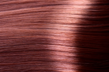 Healthy Brown Hair Close-upの写真素材