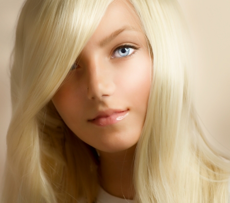 Beautiful Blond Girlの写真素材