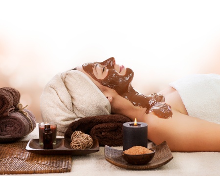 Chocolate Spa Maskの写真素材