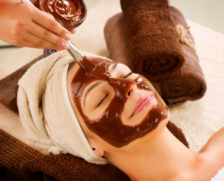 Chocolate Mask Facial Spa  Beauty Spa Salon の写真素材