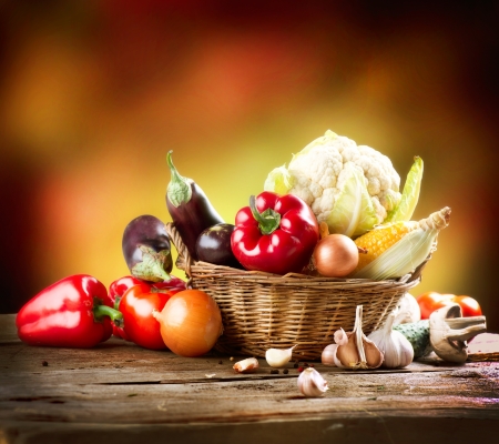 Healthy Organic Vegetables Still life Art Design の写真素材