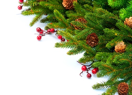 Christmas Tree decoration Border Designの写真素材