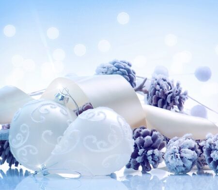 Christmas  Holiday Decorations  Baublesの写真素材
