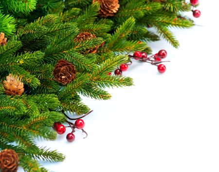Christmas Tree decoration Border Design の写真素材