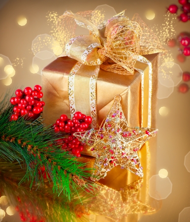 Christmas Gift and Decorations の写真素材