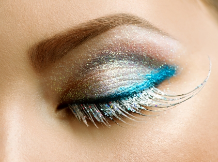 Beautiful Eyes Holiday Make-up の写真素材