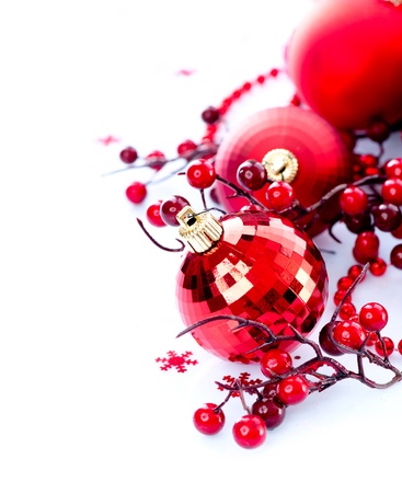 Christmas and New Year Baubles and Decorationsの写真素材