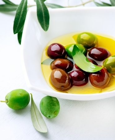 Olives and Olive Oil の写真素材