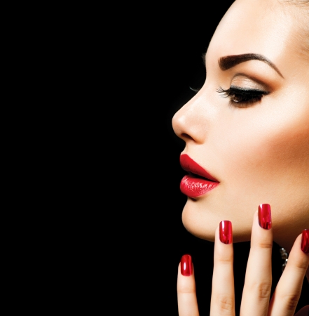 Beauty Woman with Perfect Makeupの写真素材