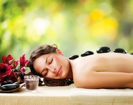Spa Salon  Stone Massage  Dayspa の写真素材