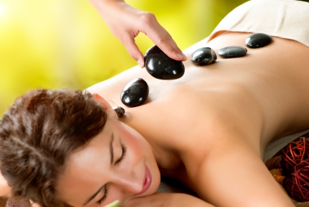 Spa Salon  Stone Massage  Dayspa の写真素材