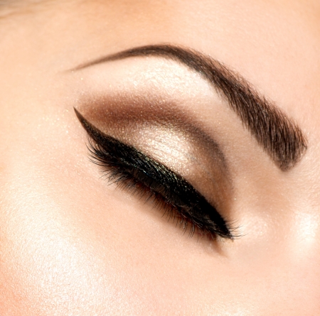 Beautiful Eyes Retro Style Make-up の写真素材