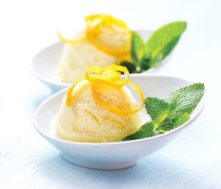 Ice Cream  Homemade Lemon Icecream Dessert の写真素材