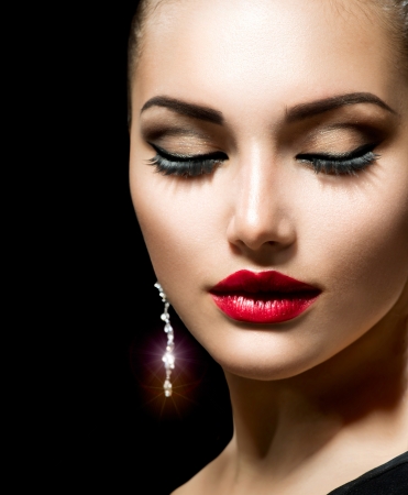 Beauty Woman with Perfect Make up の写真素材