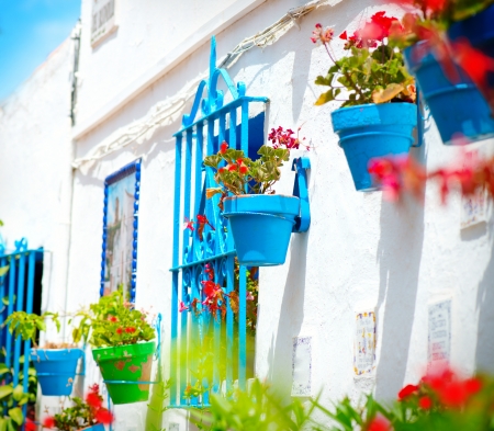 Torremolinos  Costa del Sol, Andalucia  Typical White Village の写真素材