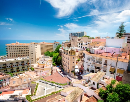 Torremolinos Panoramic View, Costa del Sol  Malaga, Spain の写真素材