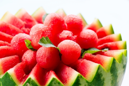 Watermelon  Fruit Salad  Fresh and Ripe Watermelon Balls の写真素材