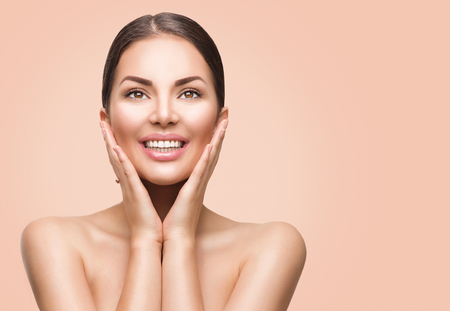 Beauty spa woman with perfect skinの写真素材