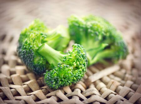 Broccoli. Closeup of fresh green broccoli bunchの写真素材
