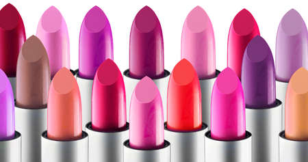 Lipstick colourful tints palette. Fashion Various colors Lipsticksの写真素材