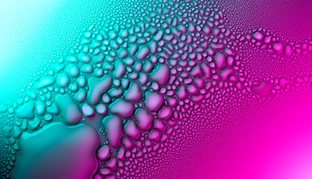 Abstract wallpaper, colorful water drops background. Water drops close up. Abstract Blue and red background of waterdrops, droplets. Art design, backdropの写真素材