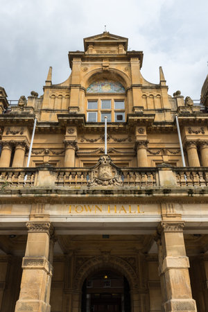 Leamington Town Hall, The Parade, Royal Leamington Spa, Warwickshire, UK Europe September 2017の写真素材