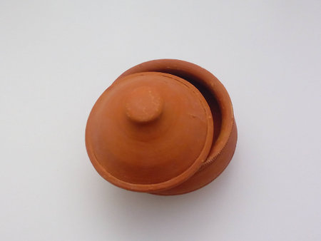 Clay Pot and coverの写真素材