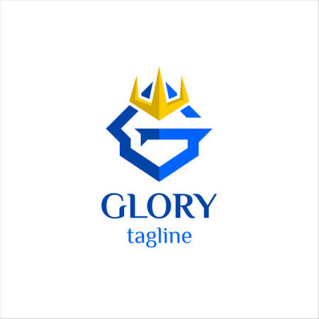 Modern Letter G Logo Initial Nature Vector Templateのイラスト素材