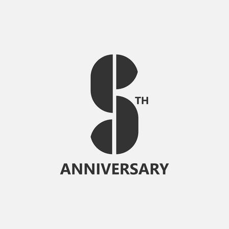 FIVE YEARS ANNIVERSARY LOGO SUITABLE FOR COMPANY OR COMMUNITY ANNIVERSARY
