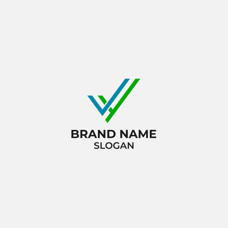 Simple Elegant Letter VY V Y Monogram Vector Template suitable for venture, accounting, law firm companyのイラスト素材