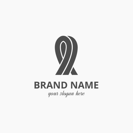 Low case Letter L LL Logo Modern Vector Template with beautiful and neat curveのイラスト素材