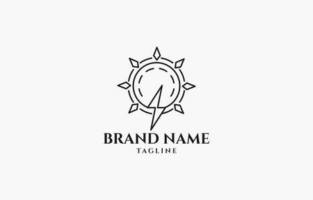 Smart Energy Idea Bulb Logo Vector Template suitable for smart home service or productのイラスト素材