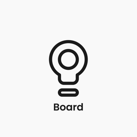 Idea Lamp Icon Design Vector Template with Outline Styleのイラスト素材