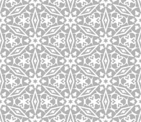 Vector seamless ornamental eastern pattern. Vintage oriental ornament of mandalas. Template for carpet, shawl, wallpaper. Stylized rich medieval decor.のイラスト素材