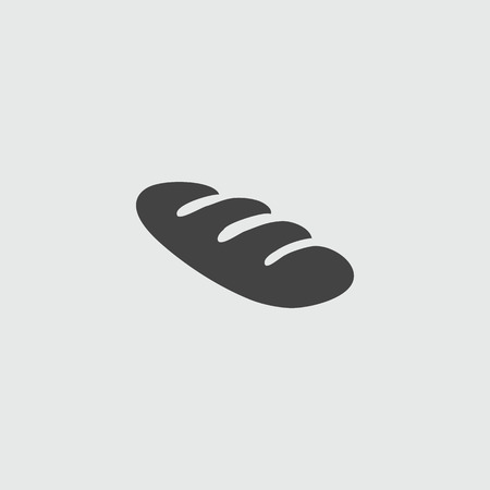 Bread baguette, vector sign flat illustration icon.のイラスト素材
