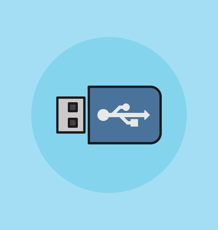 Usb flash drive icon vector.のイラスト素材